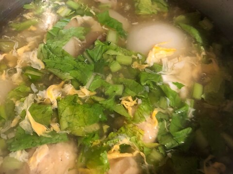 カブと卵のとろとろスープ